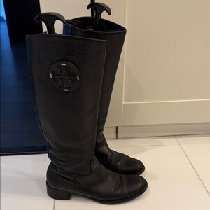 Tory Burch Black Leather Boots